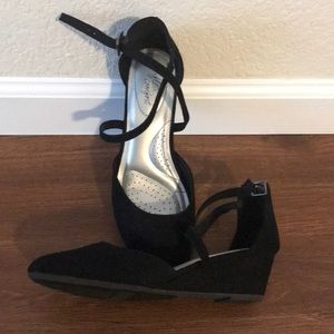 Angie Cross Strap Wedge
